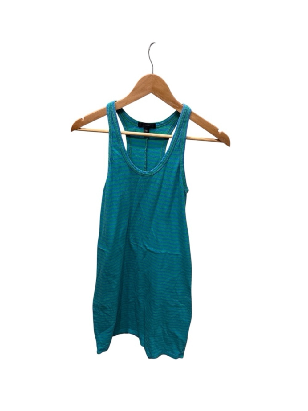 J. Crew Teal & Aqua Striped Racerback Tank Dress